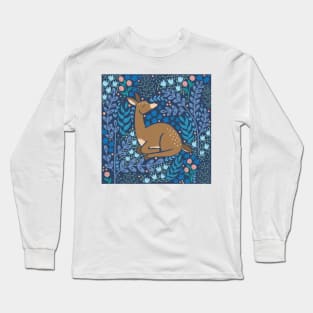 Winter Woodland Deer Long Sleeve T-Shirt